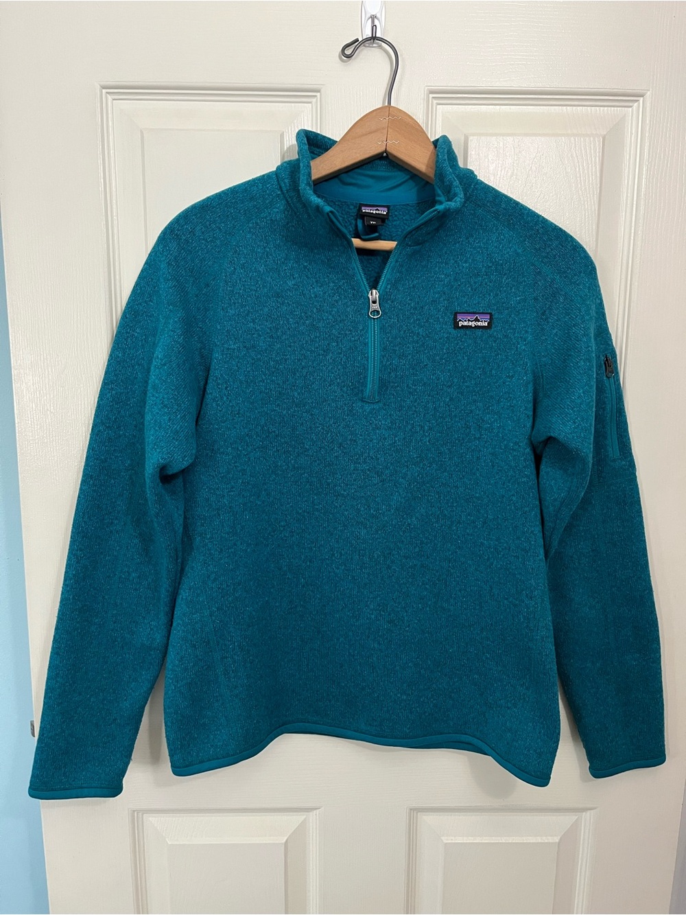 Patagonia Girls Better Sweater Quarter-Zip Fleece Pullover XXL 16-18 sty65695